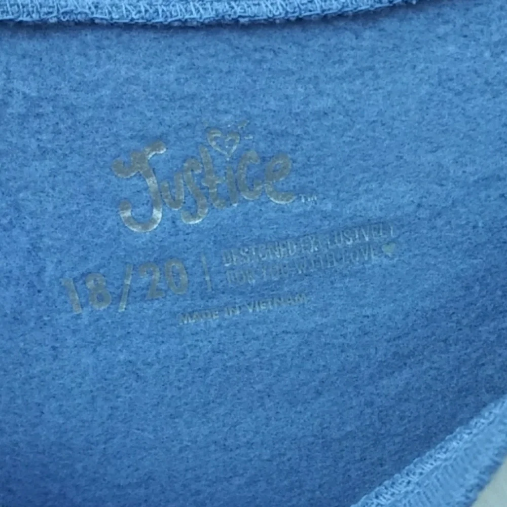 Justice BigGirl FuzzyCritter Sweatshirt Sz 18/20
